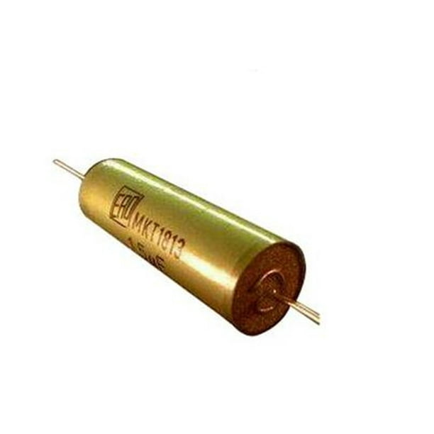 QTY-10 VISHAY MKT18135100652 1uF 50VDC 10/% Axial Polyester Film Capacitor